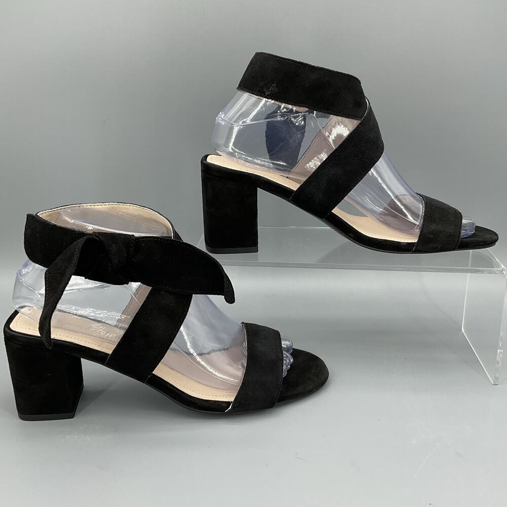 NEW Journee Collection Women’s Hether Suede Dress Heels Black Size 7